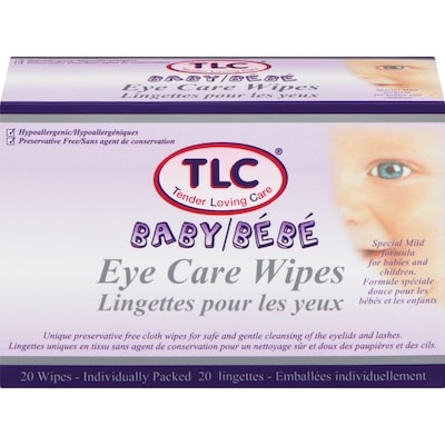 TLC Eye Care Wipes Baby 20 ea, $0.65/1ea