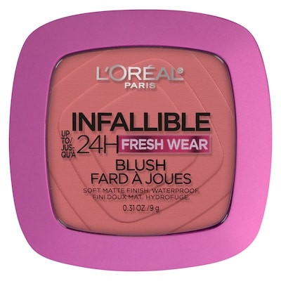 Blush Infallible 24h Freshwear, Soft Matte Waterproof Finish Fearless Coral