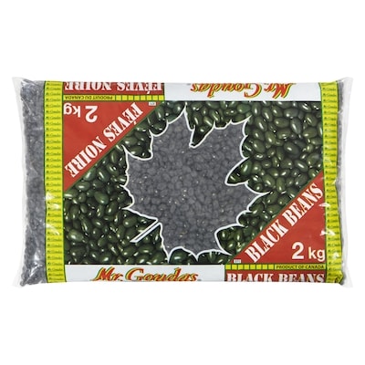Mr Goudas Black Beans 2 kg, $0.40/100g