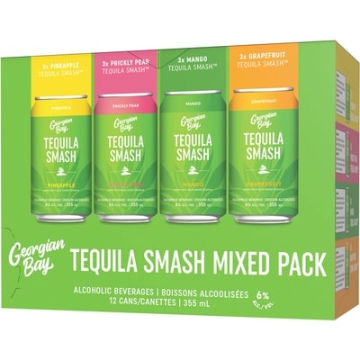 Georgian Bay Boissons Tequila Smash emballage assortis (Pièce d’identité requise au moment du ramassage) 12x355.0 ml, 0,66 $/100ml