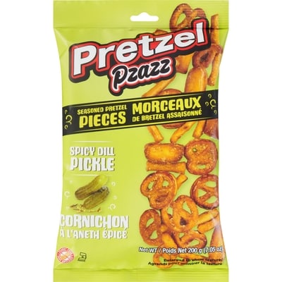 Exclusive Brands Seasoned Pretzel Pieces Spicy Dill Pickle 200 g, $2.50/100g