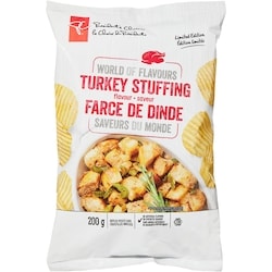 le Choix du Président Croustilles ondulées à la saveur de farce de dinde Saveurs du monde 200 g, 1,25 $/100g
