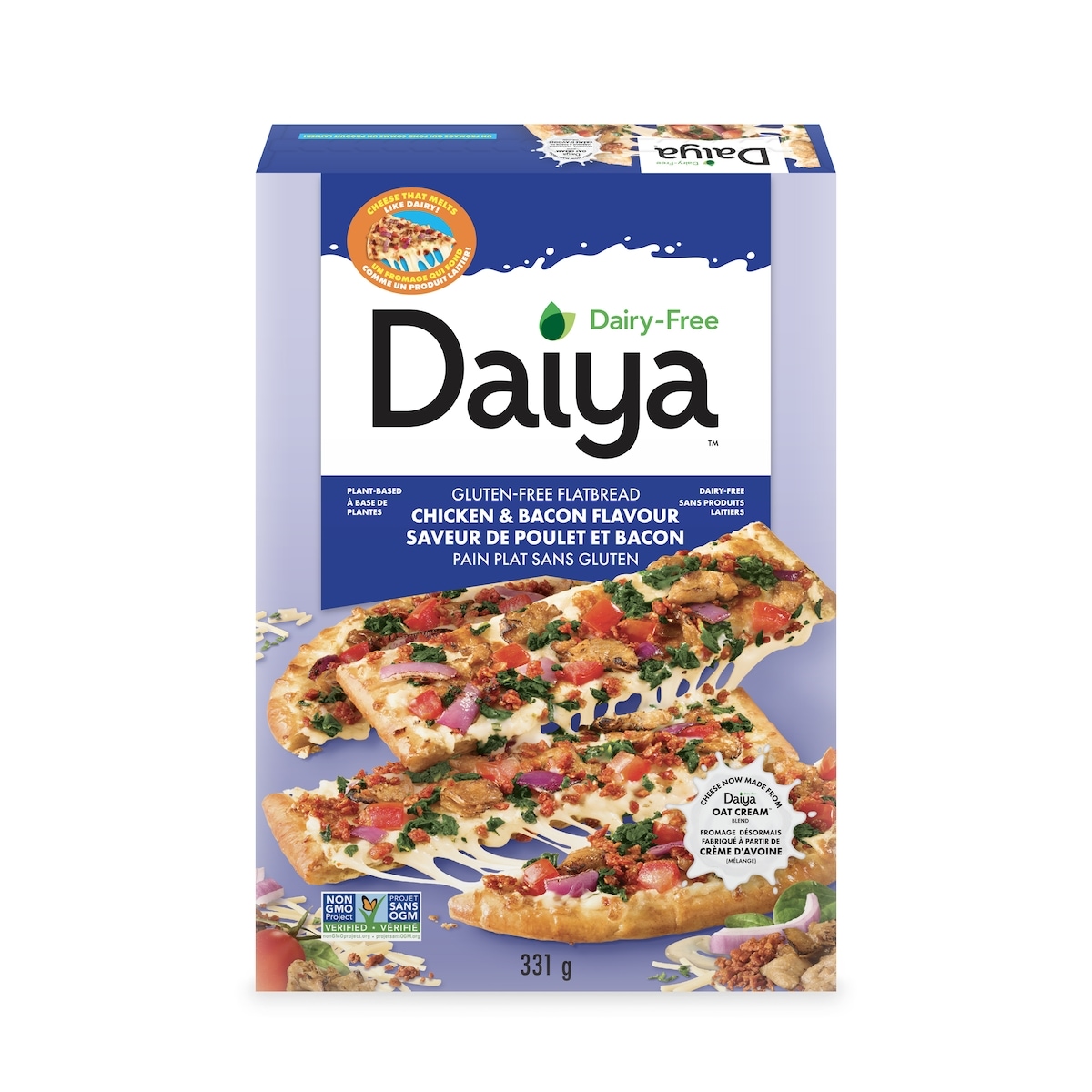 Daiya Dairy Free Gluten Free Meatless Chicken, Bacon & Ranch Flavoured Flatbread Pizza 331 g, $3.32/100g