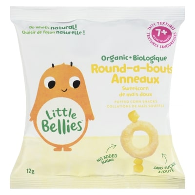 Baby Bellies Sweetcorn Round-A-Bouts Organic 7+ Months 12 g, $12.50/100g