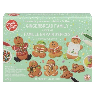 Create A Treat Gingerbread Family Cookie Kit 422 g, $2.37/100g