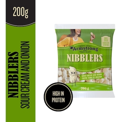 Armstrong Nibblers Sour Cream & Onion Natural Cheese Snacks 200 g, $2.50/100g