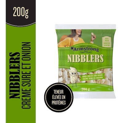 Armstrong Nibblers collation de fromage crème sure et oignon 200 g, 2,50 $/100g