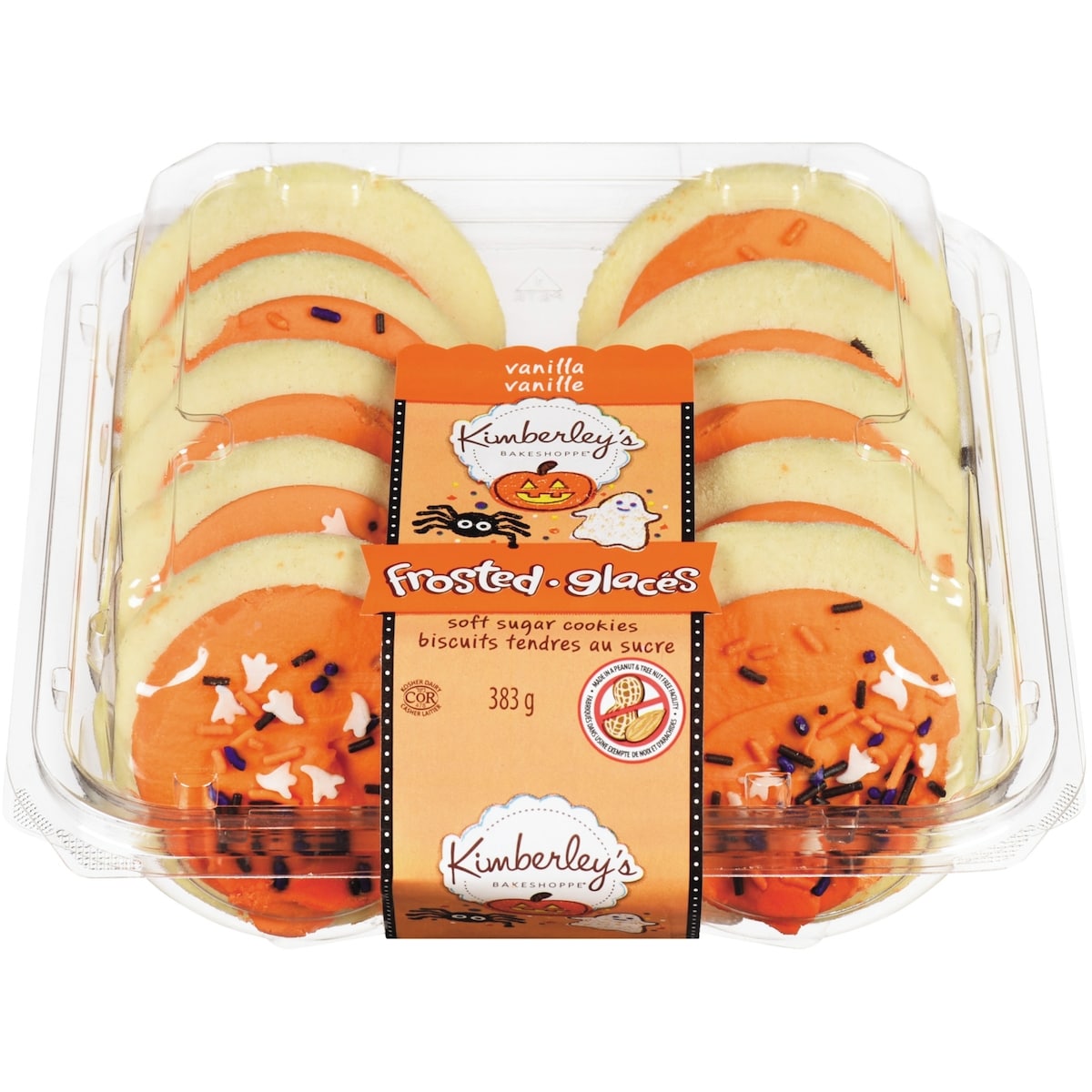 Kimberley’s Bakeshoppe Biscuits tendres au sucre vanille glacés Halloween 383 g, 1,30 $/100g