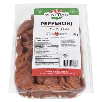 Venetian Pepperoni Cup & Char Style 175 g, $4.57/100g