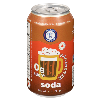 Thirsty Buddha Soda racinette 355 ml, 0,79 $/100ml