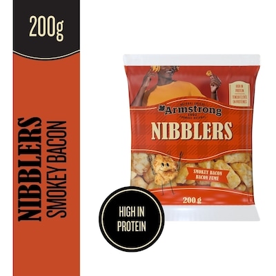 Armstrong Nibblers Smokey Bacon Natural Cheese Snacks 200 g, $2.50/100g