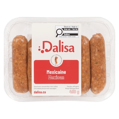 Dalisa Uncooked Preserved Sausages Mexican 450 g, $1.33/100g