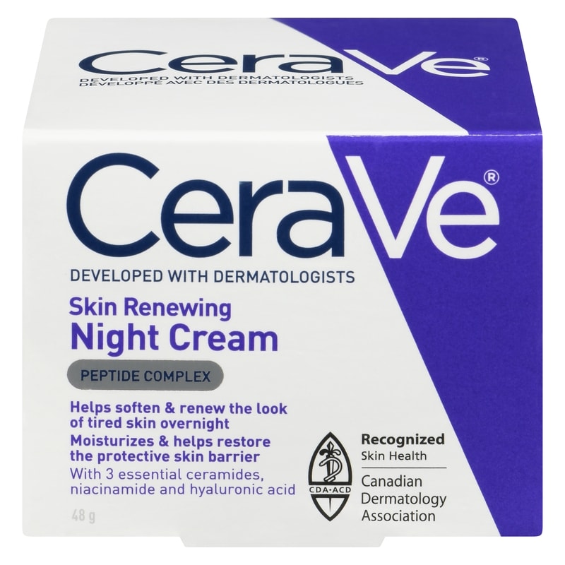 Anti-Aging Night Cream With Hyaluronic Acid & 3 Ceramides & Niacinamide , Fragrance Free