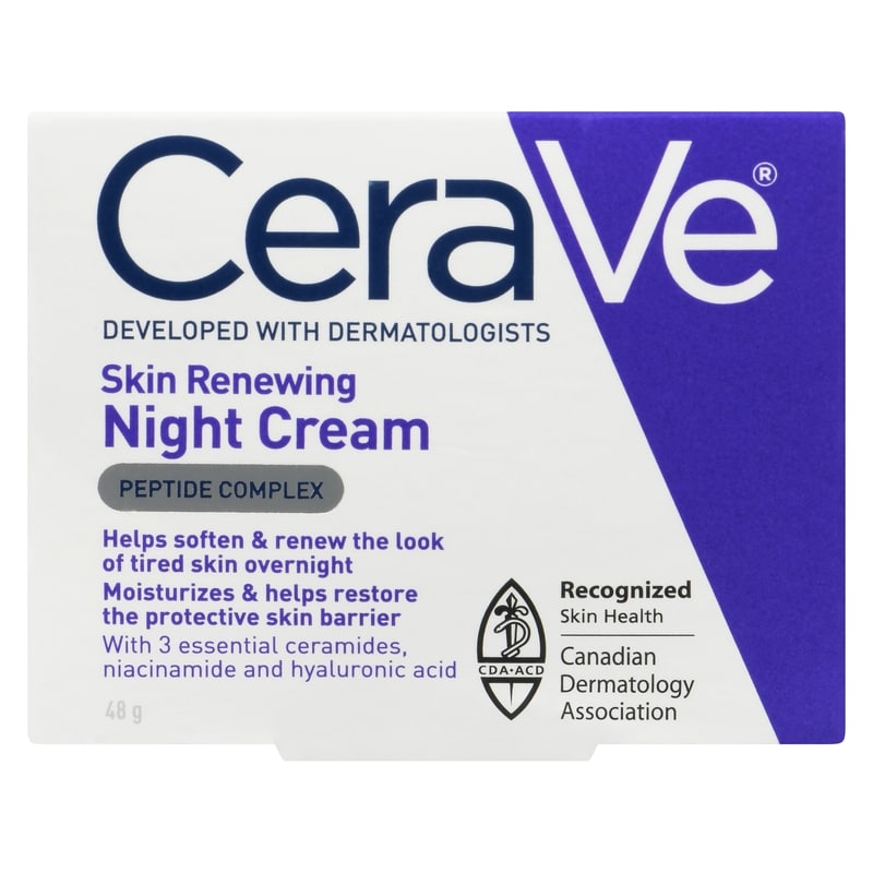 Anti-Aging Night Cream With Hyaluronic Acid & 3 Ceramides & Niacinamide , Fragrance Free