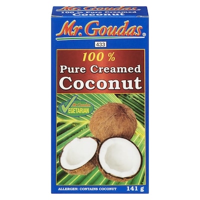 Mr Goudas 100 % Pure Creamed Coconut 142 g, $0.91/100g