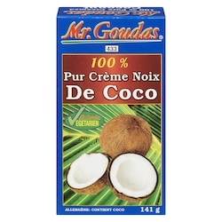 Mr Goudas 100 % pur crème noix de coco 142 g, 1,26 $/100g
