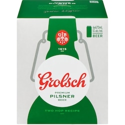 Grolsch Premium Pilsner Beer (ID required at pick-up) 4x473.0 ml, $0.55/100ml