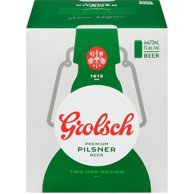 Grolsch Premium Pilsner Beer (ID required at pick-up) 4x473.0 ml, $0.58/100ml