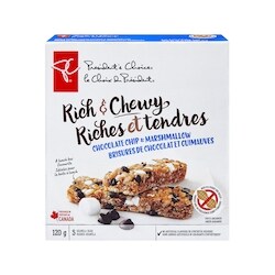 Rich and Chewy Chocolate Chip and Marshmallow Granola Bars