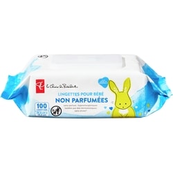 le Choix du Président Lingettes pour bébé non parfumées 100 ea, 0,03 $/1ch