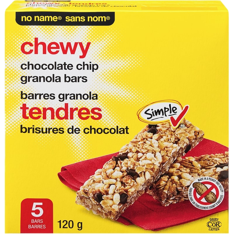 Chewy Chocolate Chip Granola Bars