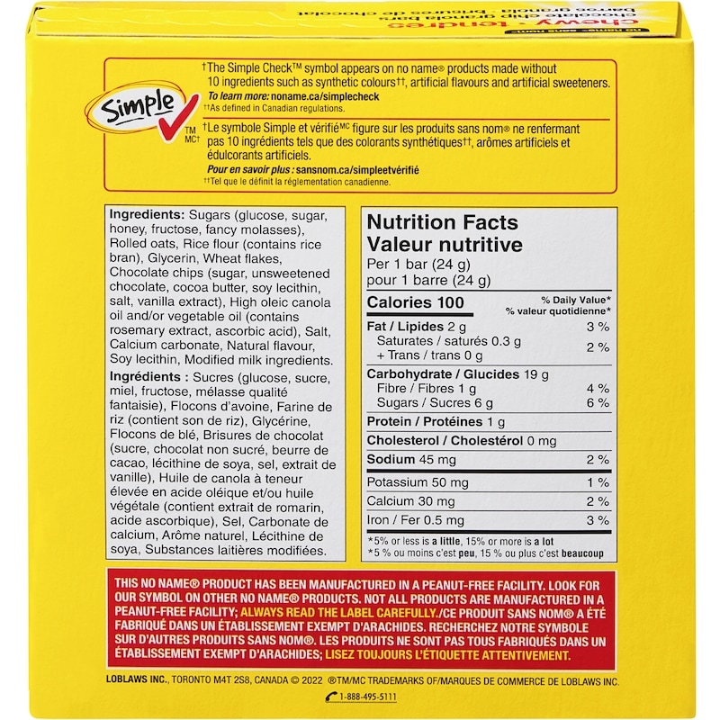 Chewy Chocolate Chip Granola Bars