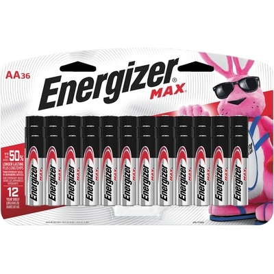 Energizer Pile AA, paquet de 36 36 ea, 0,56 $/1ch