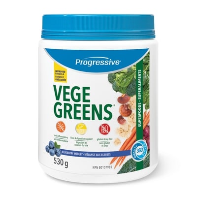 Progressive Suppléments de superaliments VegeGreens 530 g, 16,98 $/100g