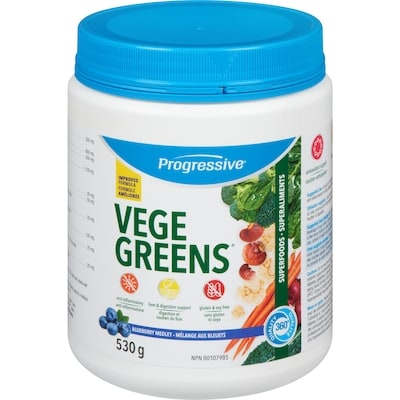 Progressive Suppléments de superaliments Vege Greens 530 g, 14,43 $/100g