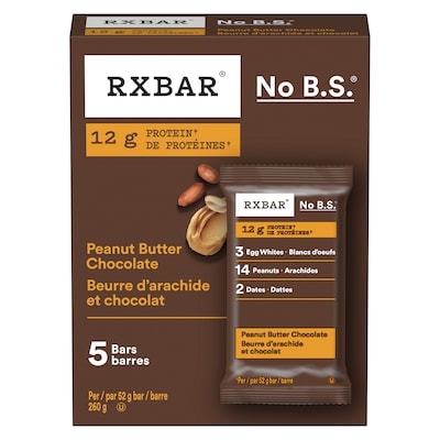 Kellogg’s RXBAR beurre d'arachide et chocolat barres 260 g, 4,62 $/100g