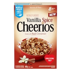 General Mills Vanilla Spice Cheerios Breakfast Cereal, Whole Grains 342 g, $0.97/100g