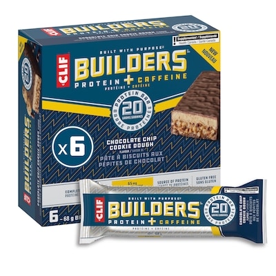CLIF BUILDERS Protein Bars, Chocolate Chip Cookie Dough Flavour 408 g, $27.93/100g