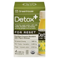 Greenhouse Boosters Detox - 4x60.0 ml | Zehrs