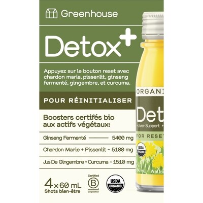 Greenhouse Boosters detox 4x60.0 ml, 26,67 $/100ml