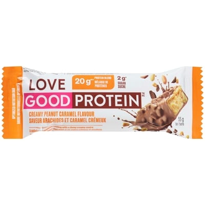 LoveGoodFats Barre nutritionnelle optimisée saveur arachides et caramel crémeux (caisse) 12x55.0 g, 8,18 $/100g