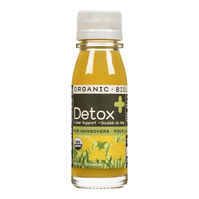 Detox Organic Wellness Shot with Ginseng and Milk Thistle