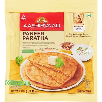Aashirvaad Paneer paratha 400 g, 1,50 $/100g