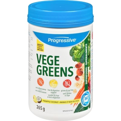 Progressive Vegegreens Superfoods Pineapple Coconut 265 g, $16.90/100g