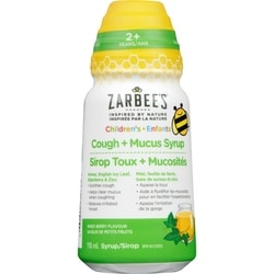 ZARBEE'S Sirop toux + mucosités pour enfants 118 ml, 9,31 $/100ml
