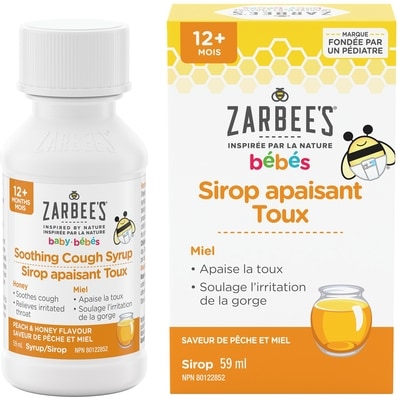 ZARBEE'S Sirop antitussif apaisant pour bébés 59 ml, 20,32 $/100ml
