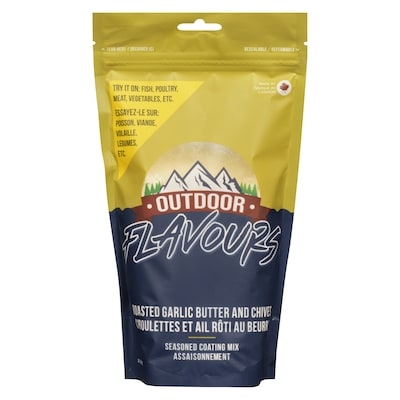 Outdoor Flavours Seasoned Coating Mix Roasted Garlic Butter And Chives 315 g, $3.17/100g