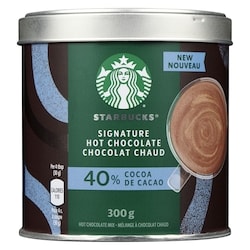 Starbucks SIGNATURE HOT CHOCOLATE Mix, 40% Cocoa, Canister - 300 g