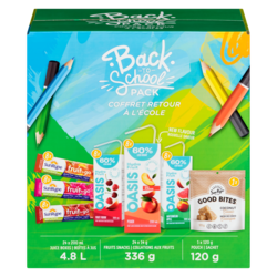SunRype Ensemble de collations pour la rentrée, avec collations aux fruits, boîtes de jus et sachet de Good Bites 1 ea, 25,00 $/1ch