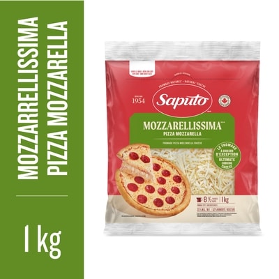 Saputo Mozzarellissima Pizza Mozzarella Shredded Cheese 1 kg, $2.20/100g