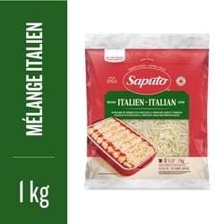 Saputo Fromage Mélange italien râpé 1 kg, 1,50 $/100g