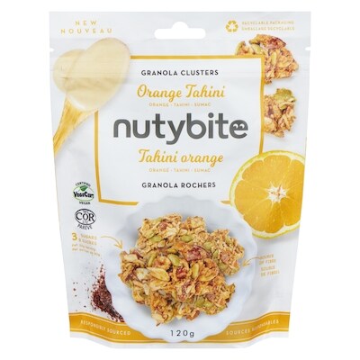 nutybite Granola Clusters Orange Tahini 120 g, $6.24/100g