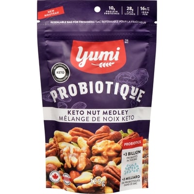 Yumi Organics Probiotique mélange de noix keto 125 g, 6,40 $/100g
