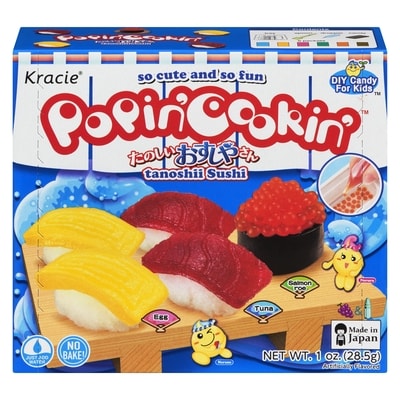 KRACIE Popin' cookin' diy candy for kids tanoshii sushi 28.5 g, 18,24 $/100g