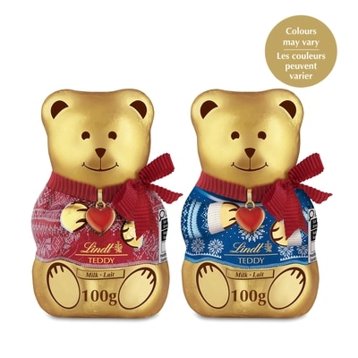 Lindt Christmas Sweater TEDDY Milk Chocolate Teddy Bear, (One Bear) 100 g, $9.99/100g
