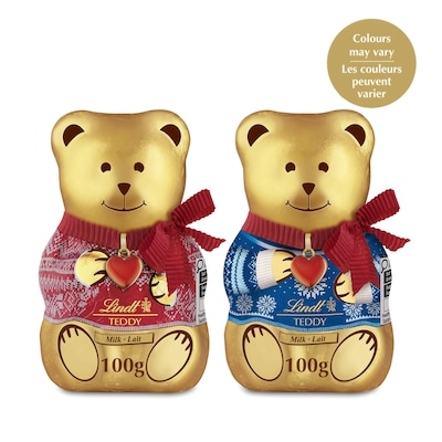 Lindt Ourson en chocolat au lait TEDDY chandail de Noël 100 g, 11,99 $/100g